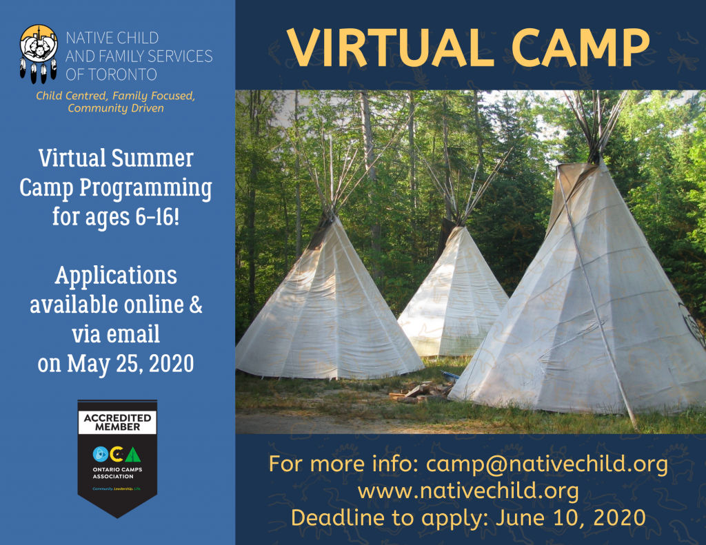 New Update On Summer Camps 2020 Native Child And Family Services Of Toronto