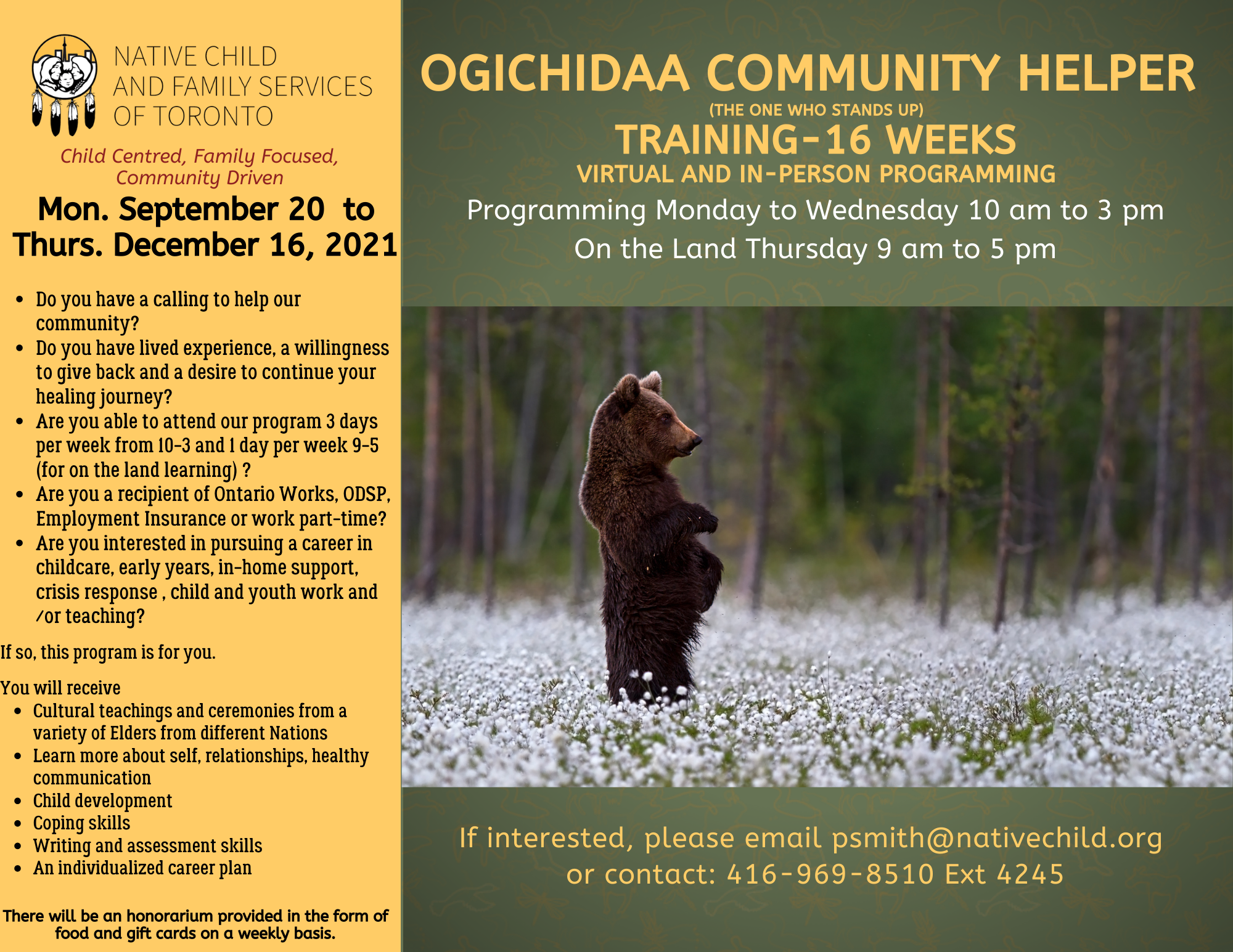 Ogichidaa Community Helper Training